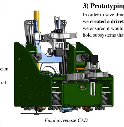 CAD model of the Green Griffins Mantis drivetrain