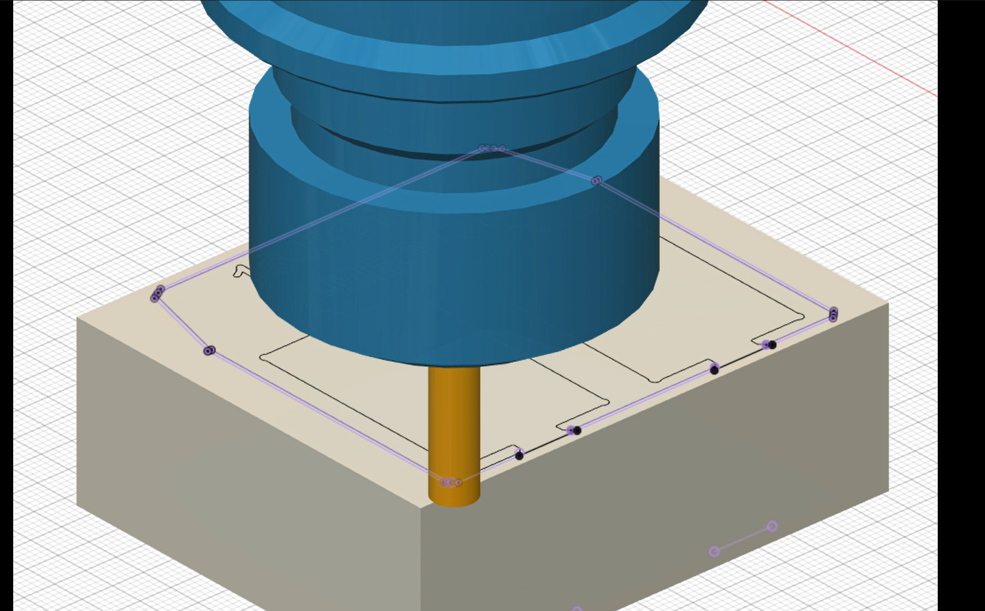 Fusion 360 CAM setup for the clipping fixture