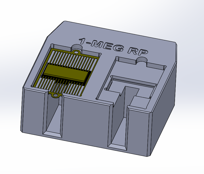 CAD model of the clipping fixture
