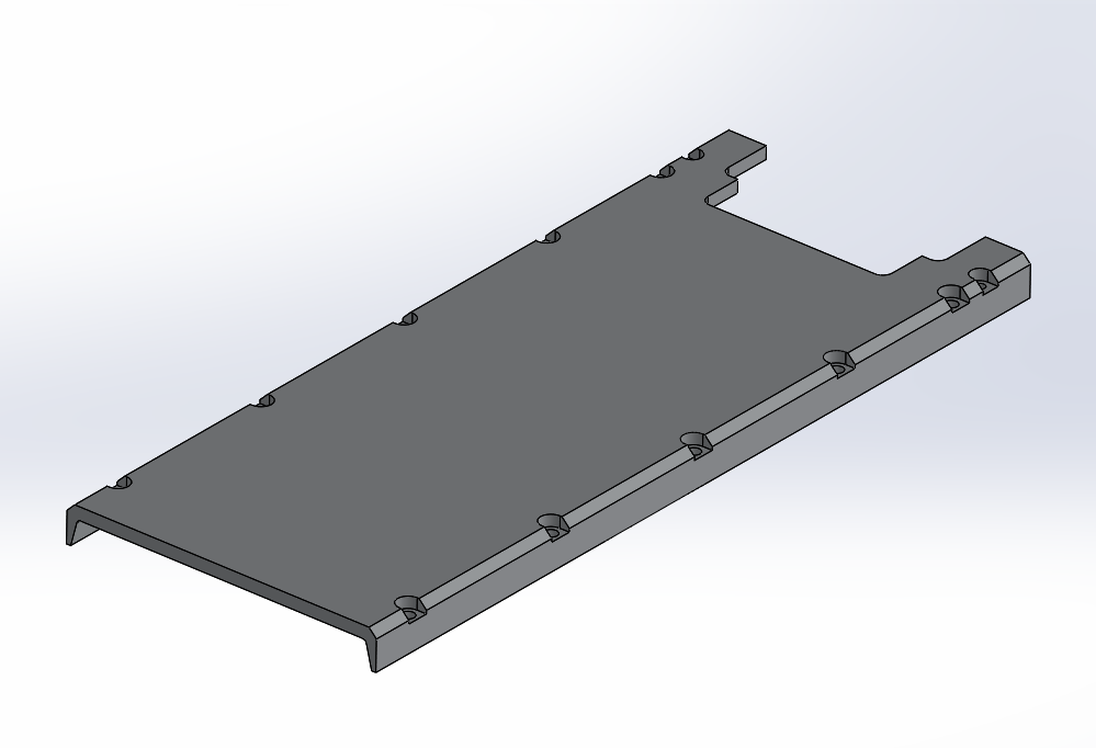 HPSC heat-shunt CAD model
