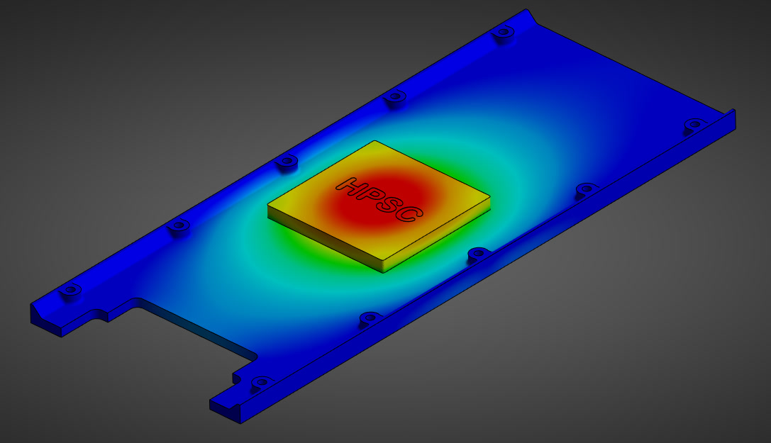 ANSYS thermal simulation comparing heat-shunt geometry